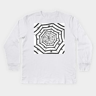 HAPPY Halloween  Creepy Spiders Kids Long Sleeve T-Shirt